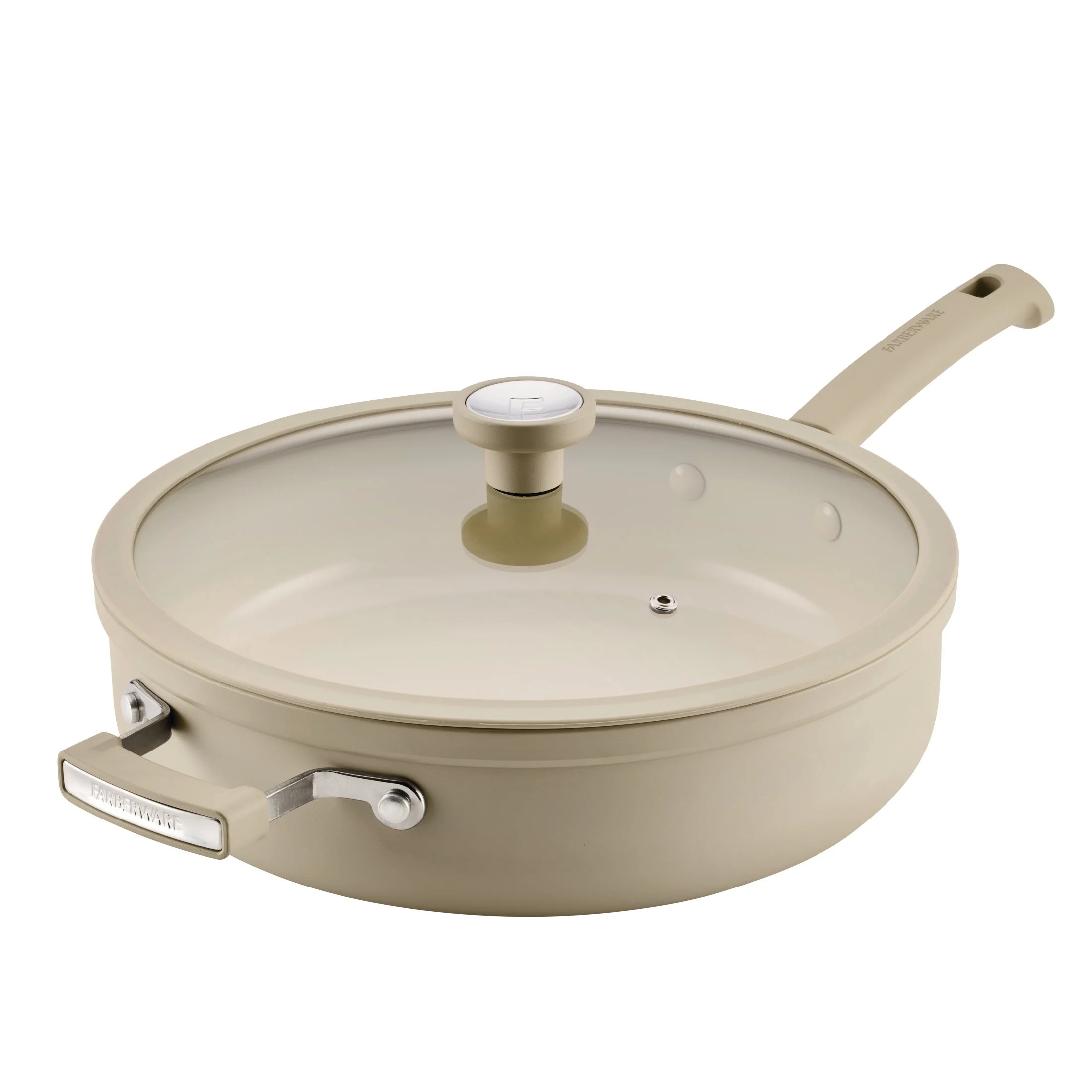 Farberware TrueCook 6qt Ceramic Jumbo Cooker, Dishwasher and Oven Safe, Taupe | Walmart (US)