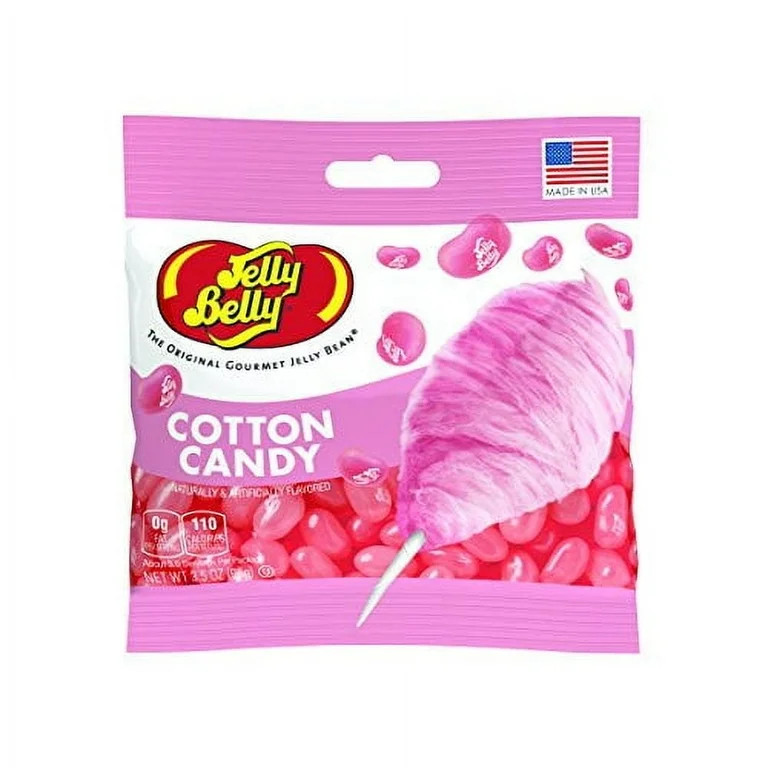 Jelly Belly Cotton Candy Jelly Beans - 3.5 oz Grab & Go\u00ae Bags - True-to-life Cotton Candy-fl... | Walmart (US)