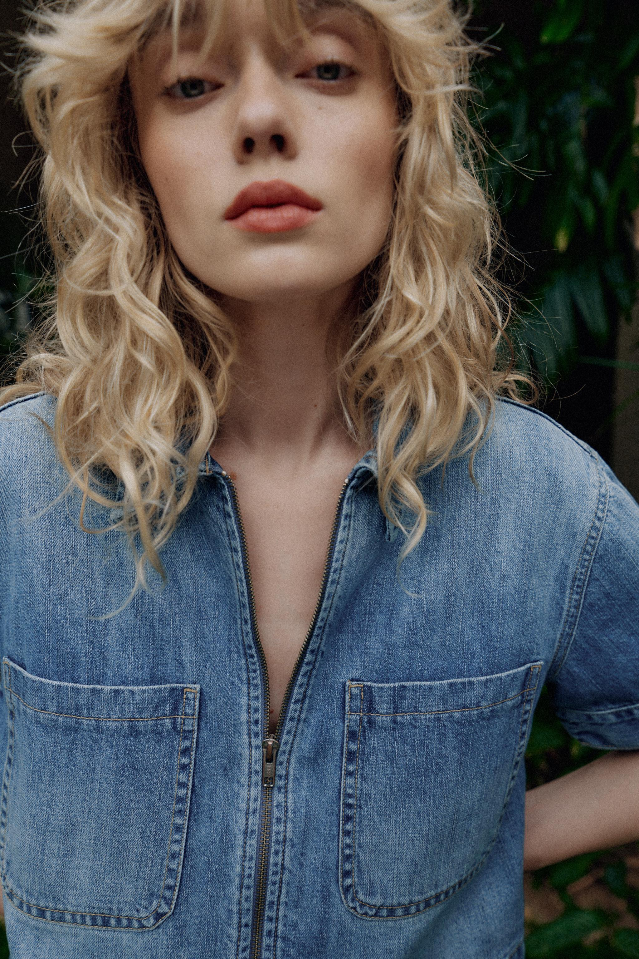 Z1975 SHORT SLEEVE DENIM SHIRT | Zara US