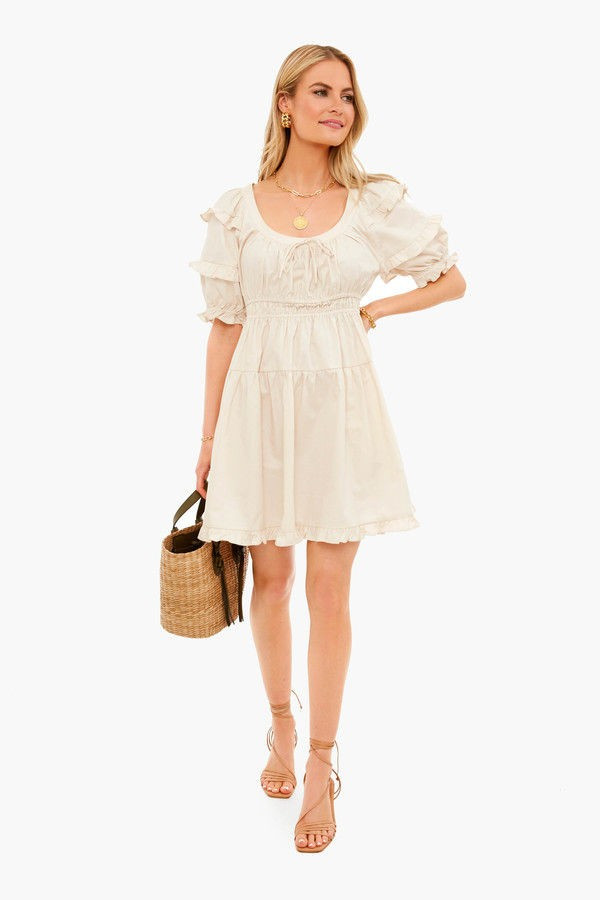 Natural Sveta Mini Dress | Tuckernuck (US)