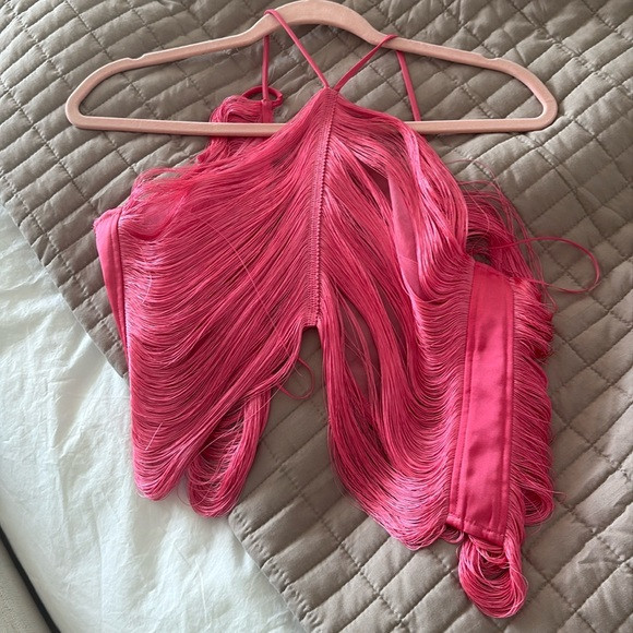 Cult Gaia Quella Fringe Crop Top Size - medium | Poshmark