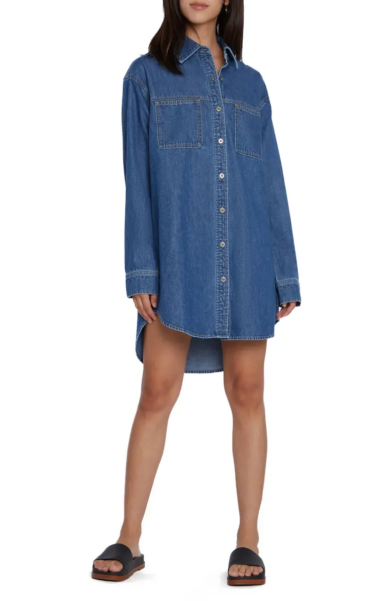 Oversize Denim Shirtdress | Nordstrom