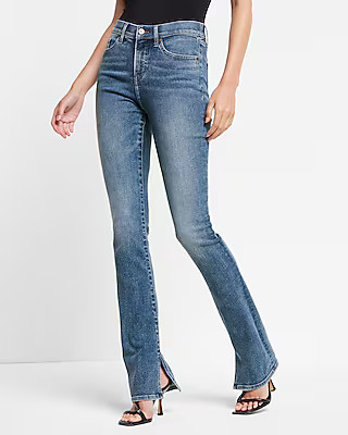 Mid Rise Medium Wash Skyscraper Jeans | Express