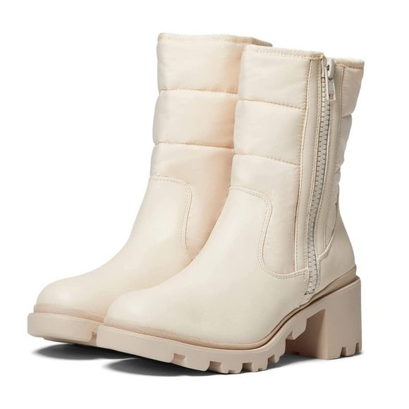 Dolce Vita Boots Stazie White Quilted Booties | Poshmark