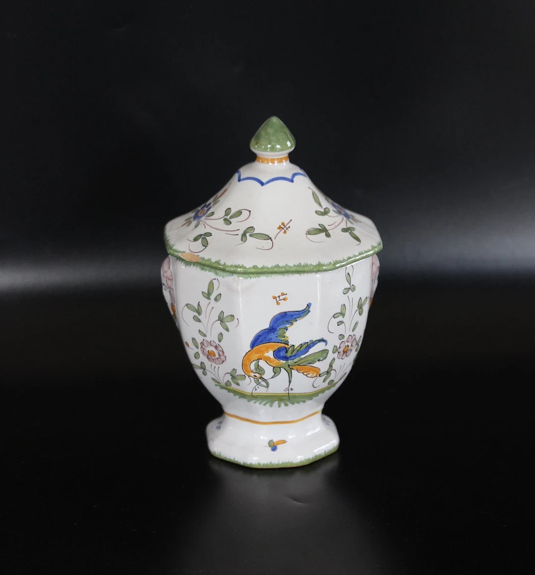 Vintage French Moustiers Bonboniere, Candy Box, Bowl, Moustiers Ceramic - Etsy Canada | Etsy (US)