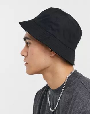 ASOS DESIGN bucket hat in black cotton | ASOS (Global)