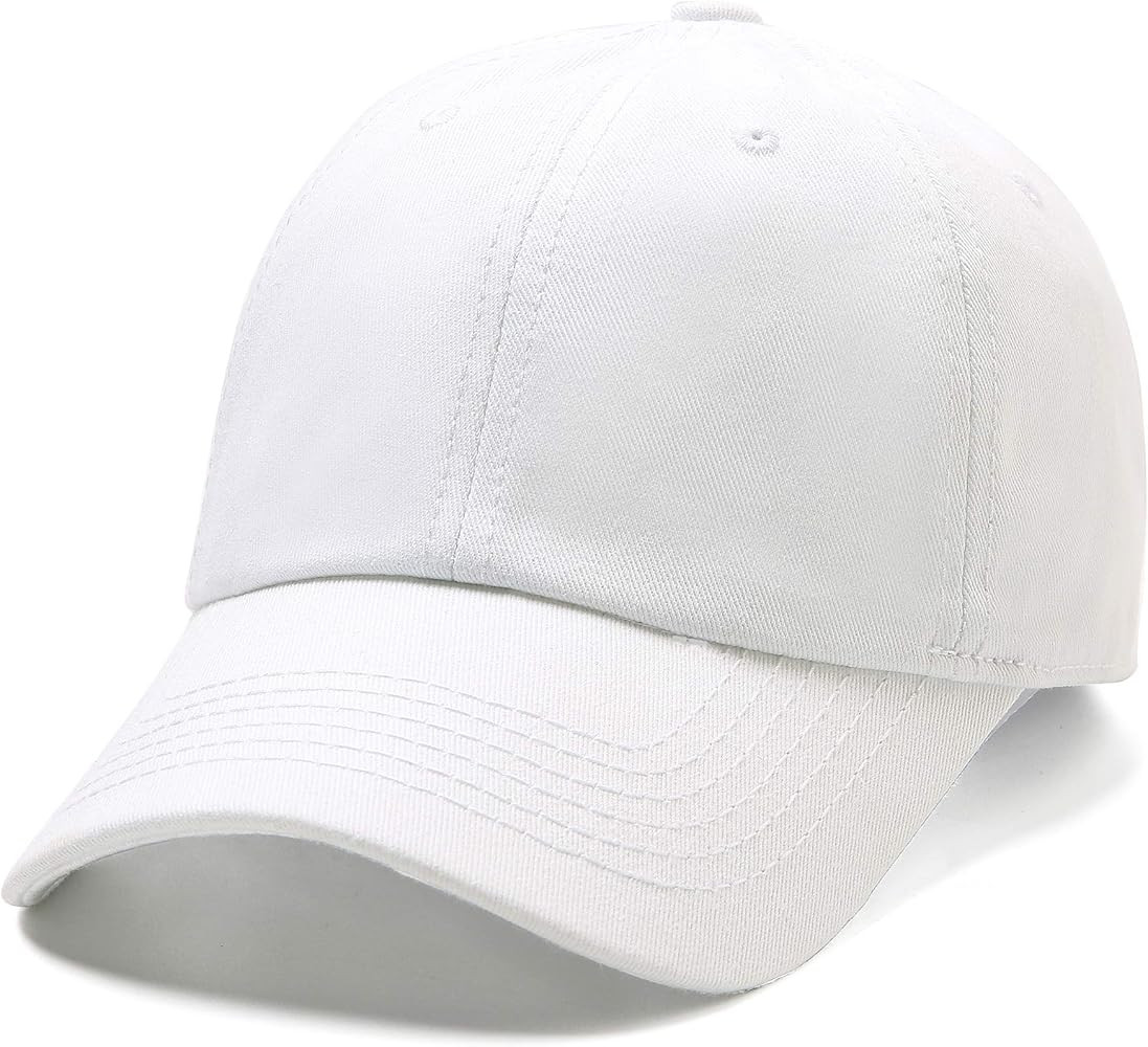 Lanzom Men Women Adjustable Baseball Cap Vintage Cotton Washed Distressed Hats Twill Plain Dad Hat w | Amazon (US)