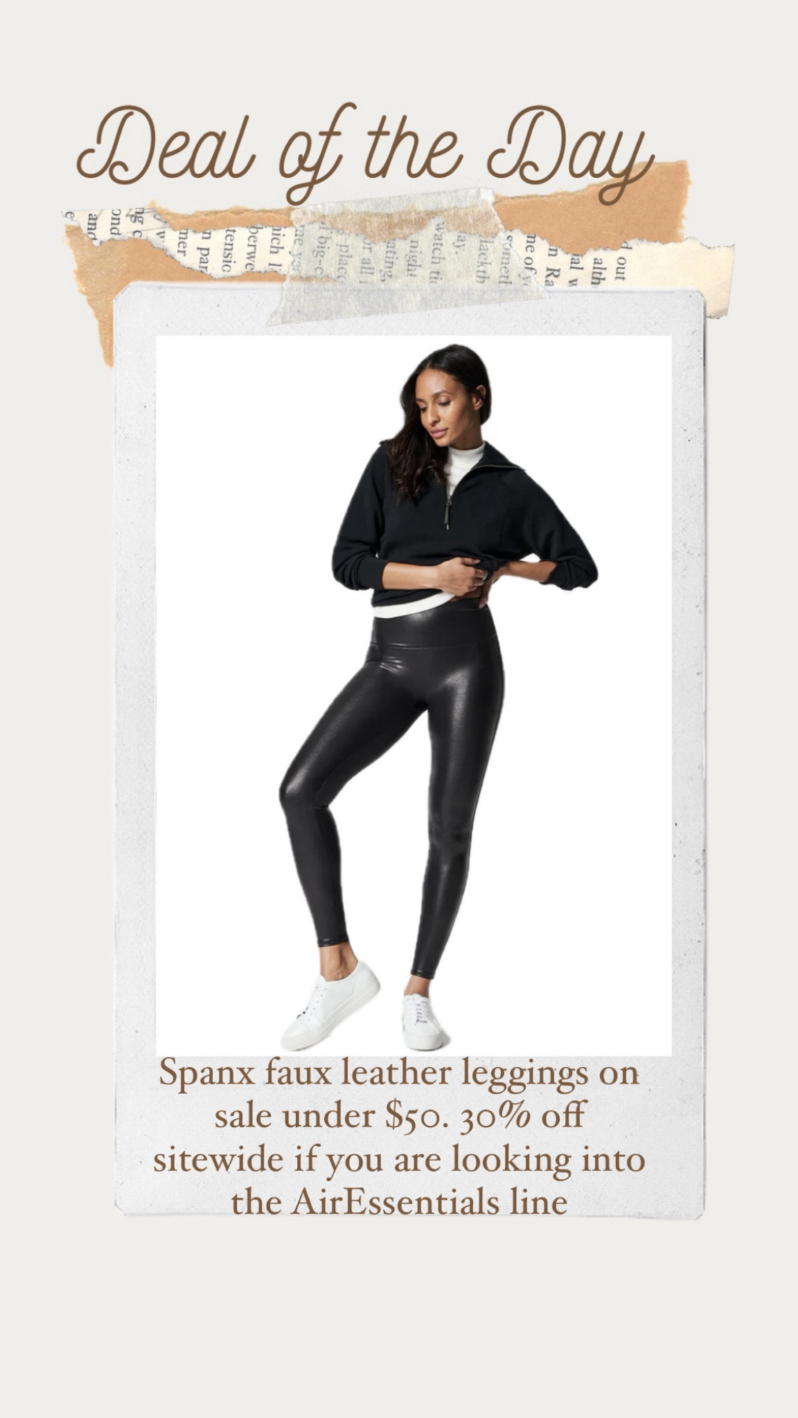 Spanx Black Friday sale 30% off sitewide including AirEssentials line 50% off Spanx faux leather leggings 

#LTKSaleAlert #LTKFindsUnder50 #LTKCyberWeek