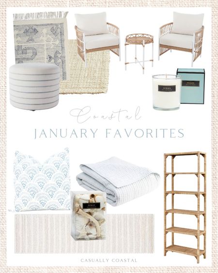Best sellers across all Casually Coastal channels for the month of January!
- 
coastal decor, beach house decor, beach decor, blue & white decor, beach style, coastal home, coastal home decor, coastal decorating, coastal interiors, coastal house decor, beach style, neutral home decor, neutral home, natural home decor, target home decor, target finds, walmart home decor, walmart finds, serena & lily rugs, coastal rugs, woven rugs, 8x10 rugs, 9x12 rugs, 5x7 rugs, 4x6 rugs, runners, neutral rugs, textured rugs, living room rugs, bedroom rugs, patio furniture, outdoor furniture, outdoor conversation set, serena & lily dupe, designer looks for less, woven bookcase, home office furniture, bookshelf, linen quilts, coastal bedding, blue quilts, TJ maxx home decor, blue and white pillows, spring pillows, coastal pillows, ottoman, cube, living room furniture, candles, bowl filler, blue & white decor

#LTKunder50 #LTKhome #LTKunder100
