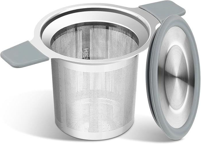 Ohtomber Tea Infuser Strainers, Stainless Steel Loose Leaf Tea Strainer Stepper with Heat Proof D... | Amazon (US)