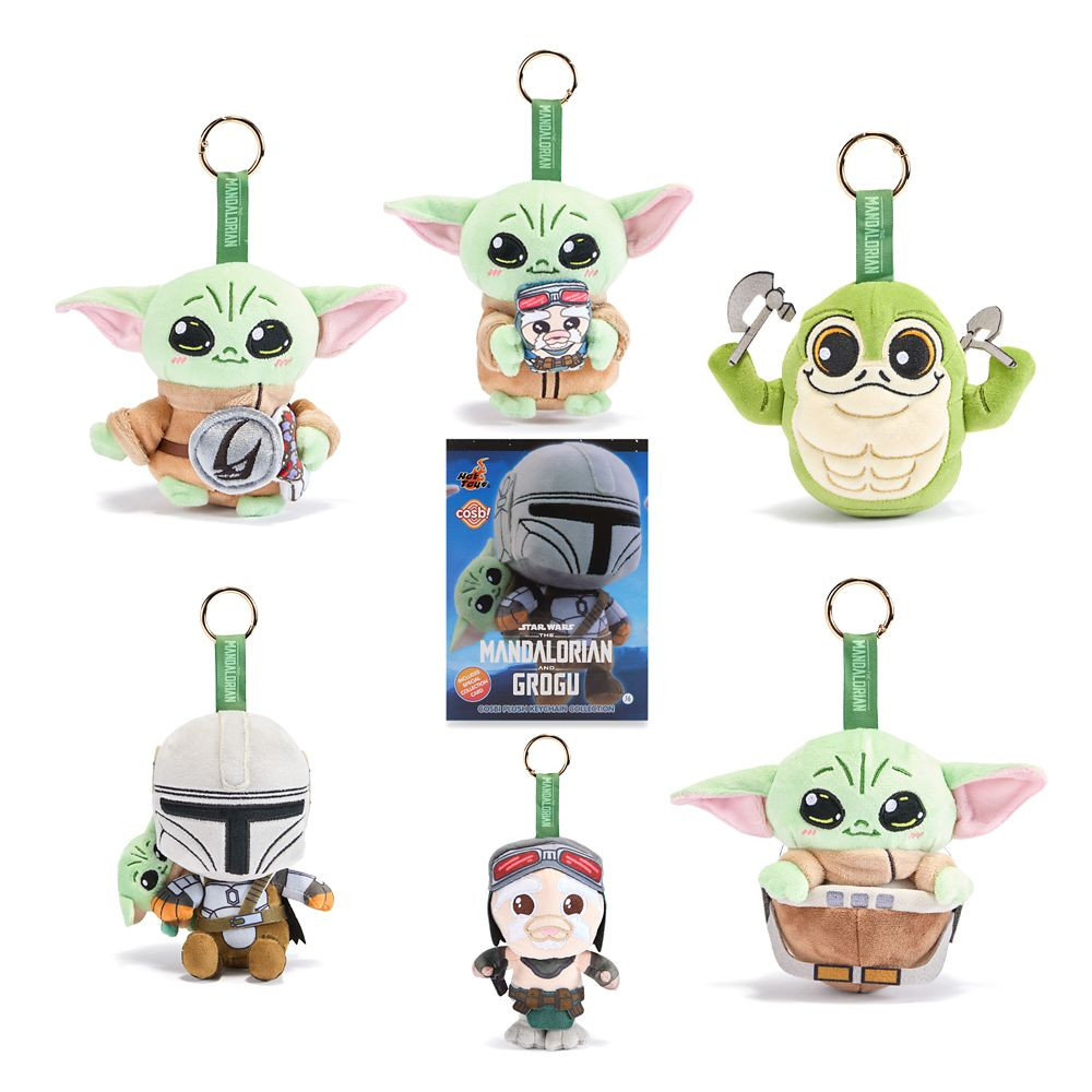 The Mandalorian and Grogu Plush Keychain Mystery Figure by Cosbi \u2013 Star Wars | Disney Store