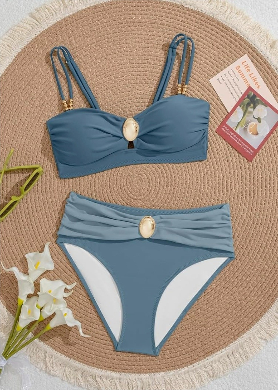 Bikini Sets for Women Color Block Two Piece Bathing Suit V Neck Tie Back SwimsuitTummy Control, adjustable double straps, removable bra pads, elastic, soft, and comfortable,Travel, resort wear, beach trip

#LTKSaleAlert #LTKSwim
