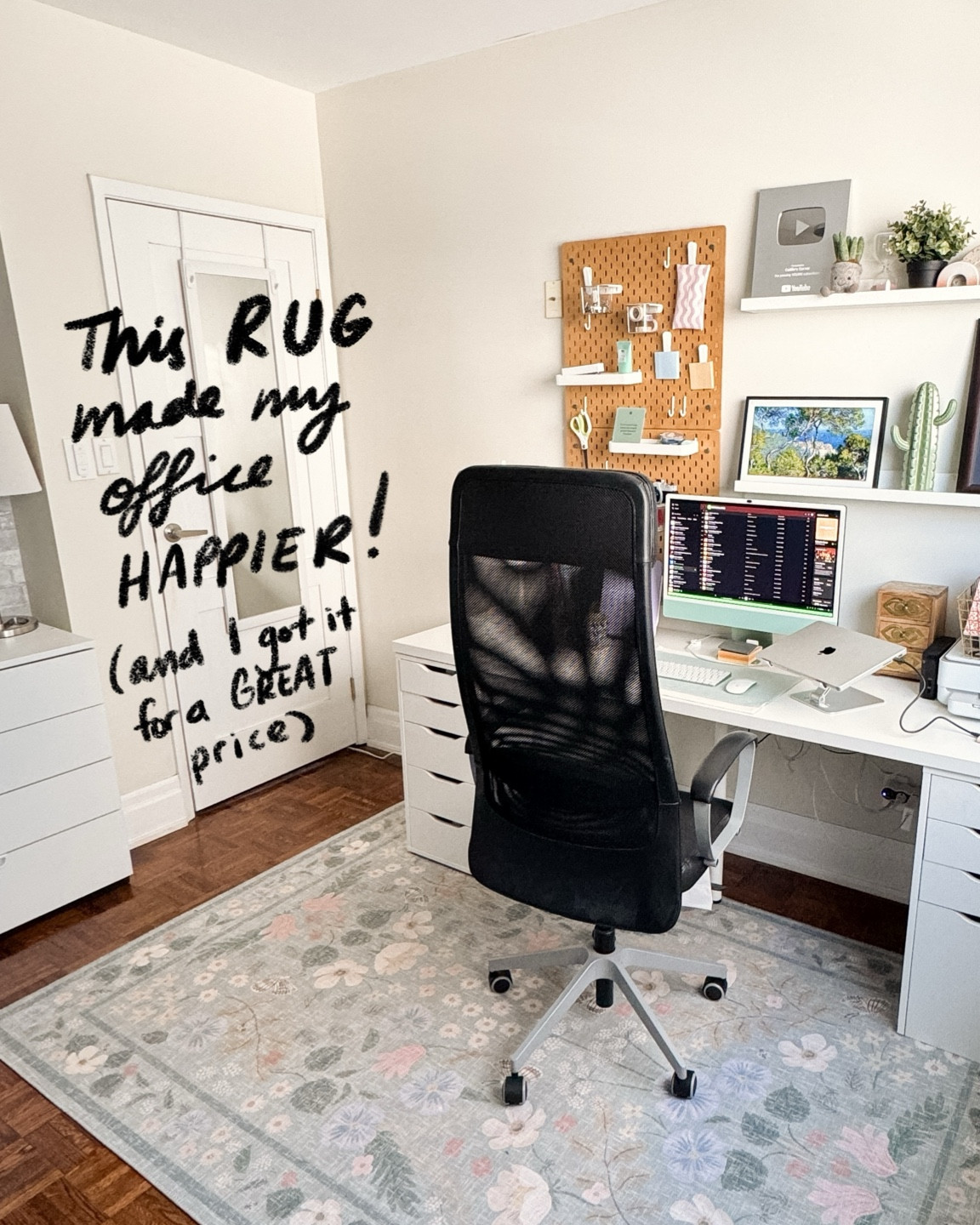 This rug added so much joy to my home office 🥰 

#LTKHome