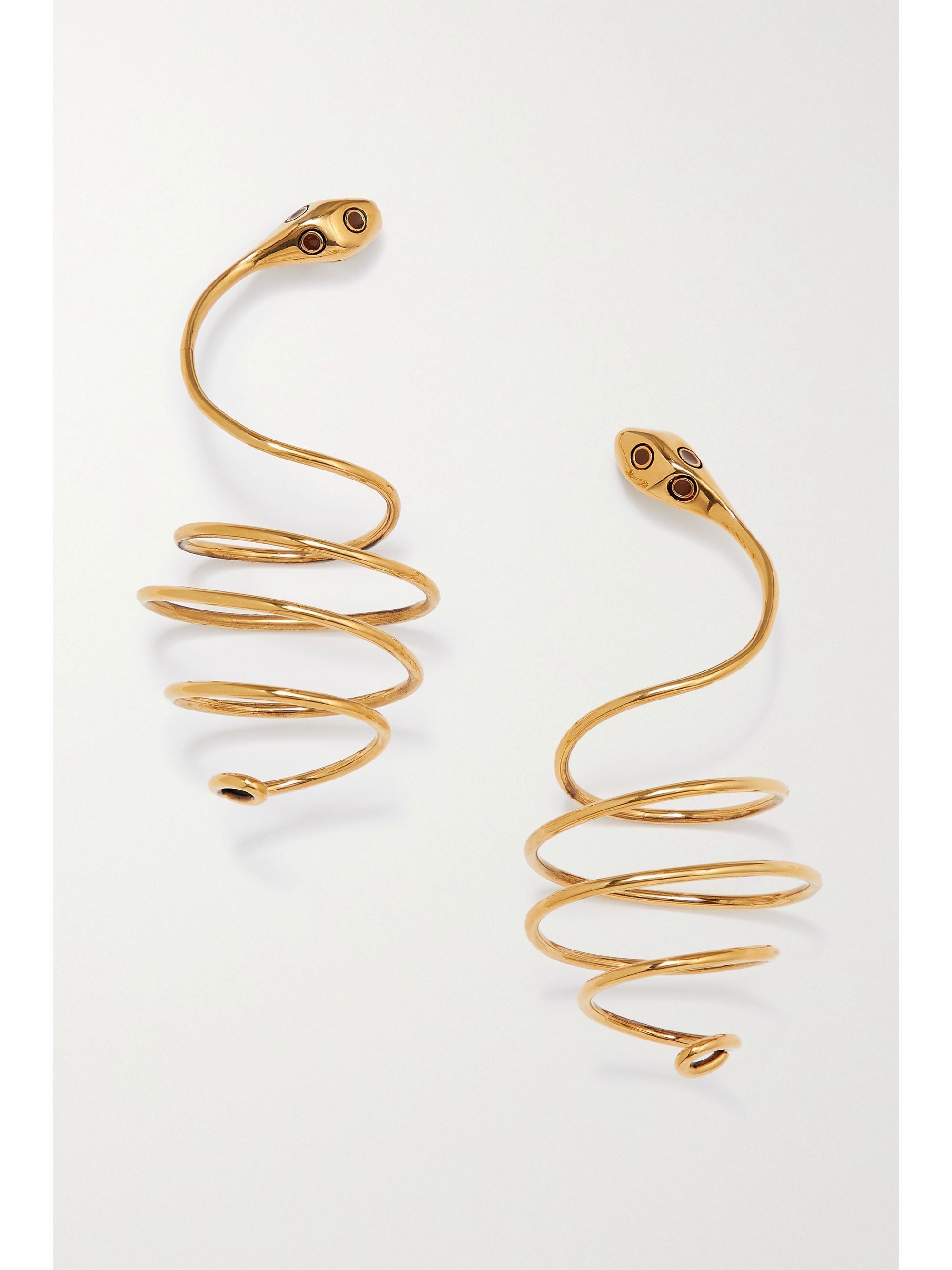 Oversized gold-tone and lacquer earrings | NET-A-PORTER (US)
