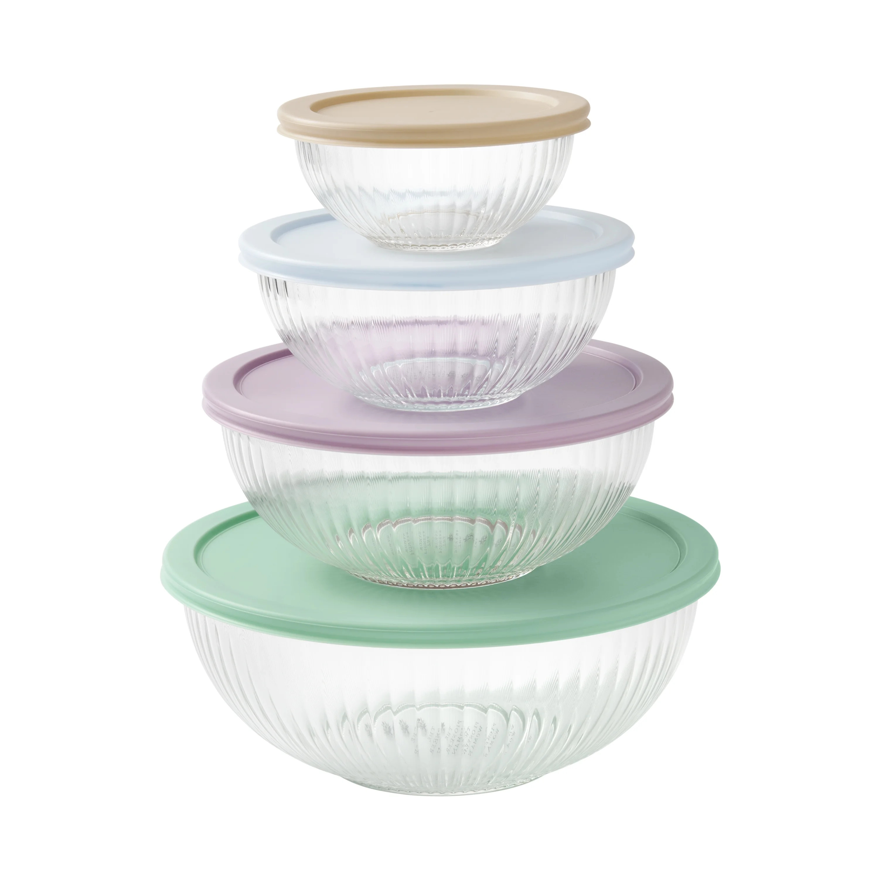 The Pioneer Woman 8-Piece Glass Mixing Bowl Set | Walmart (US)