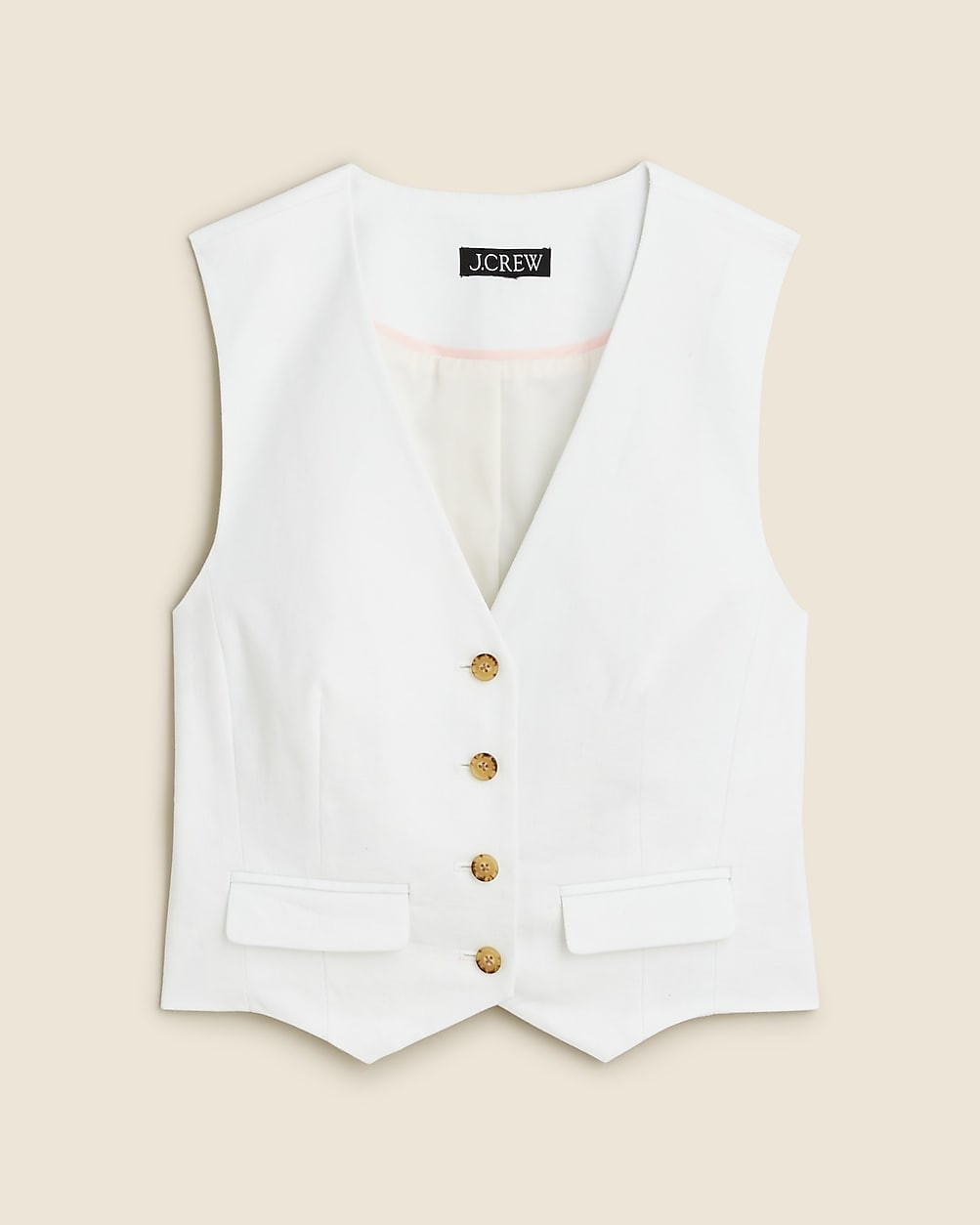 Classic vest in stretch linen blend | J. Crew US
