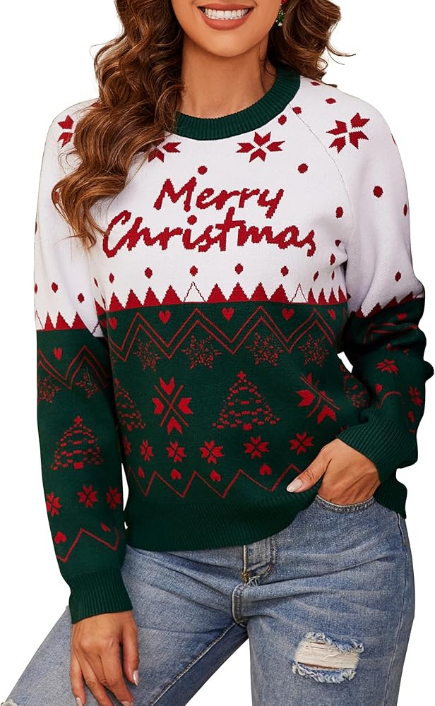 Bindefon Merry Christmas Sweater Ugly Christmas Sweater Ugly Sweater Amazon Holiday Outfits 2025 | Amazon (US)