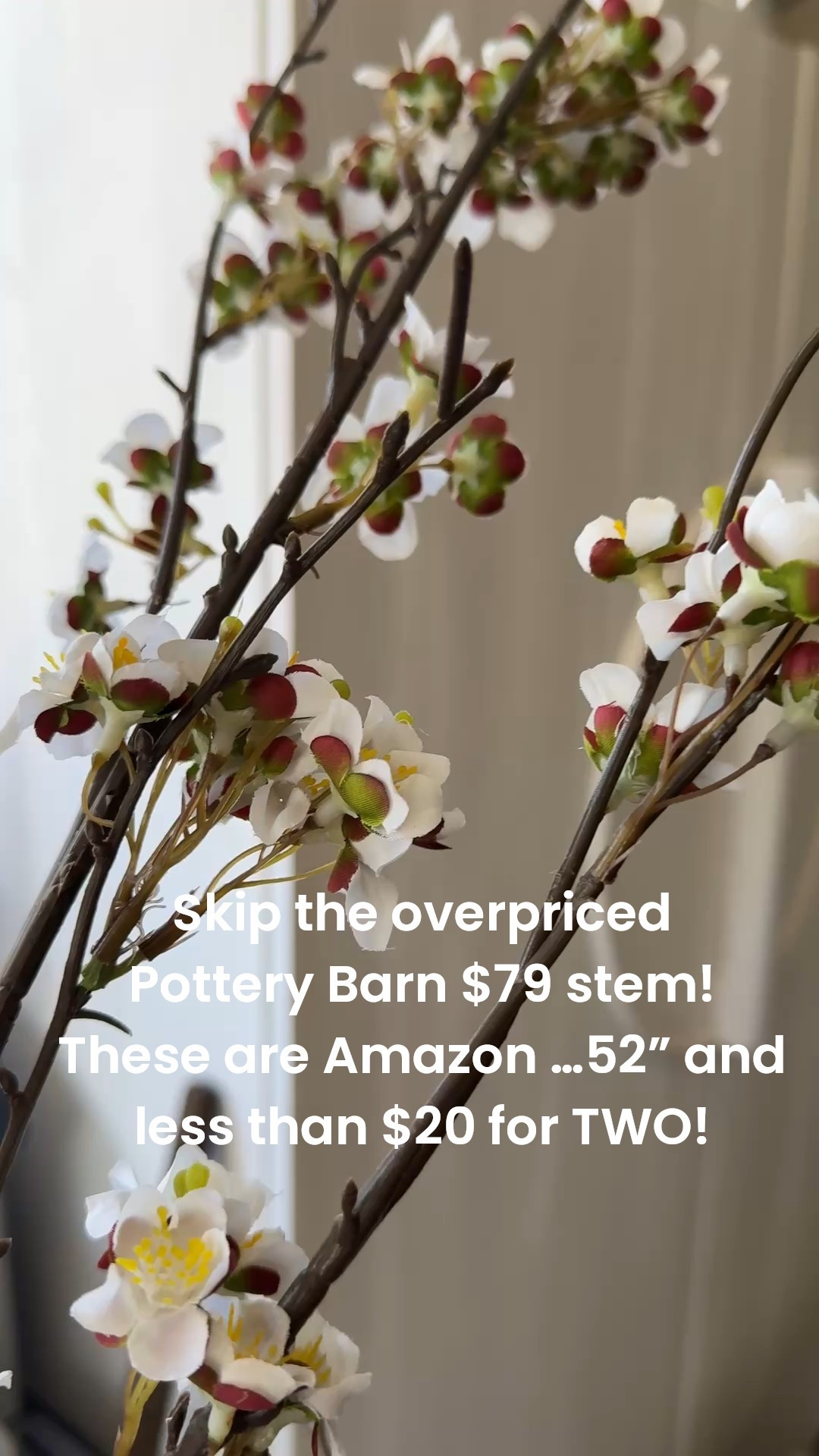 These spring stems are soooo good! 52” long and less than $20 for two! I’m ordering more asap!!! Forget the overpriced Pottery Barn ones! 

#LTKSeasonal #LTKHome #LTKdayinmylife