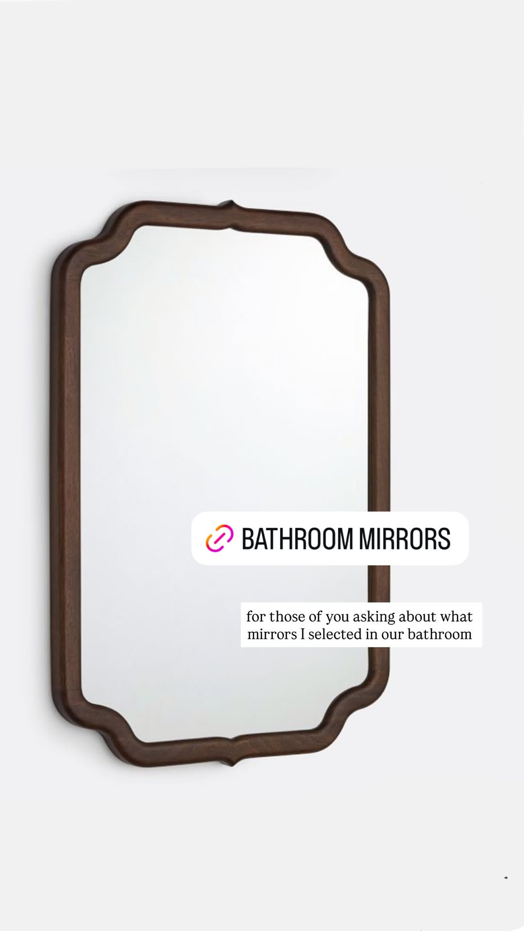 I've been getting so many questions about what mirrors we are using in the bathroom! 🤎 Sharing here & similar as well. 

 #LTKHome