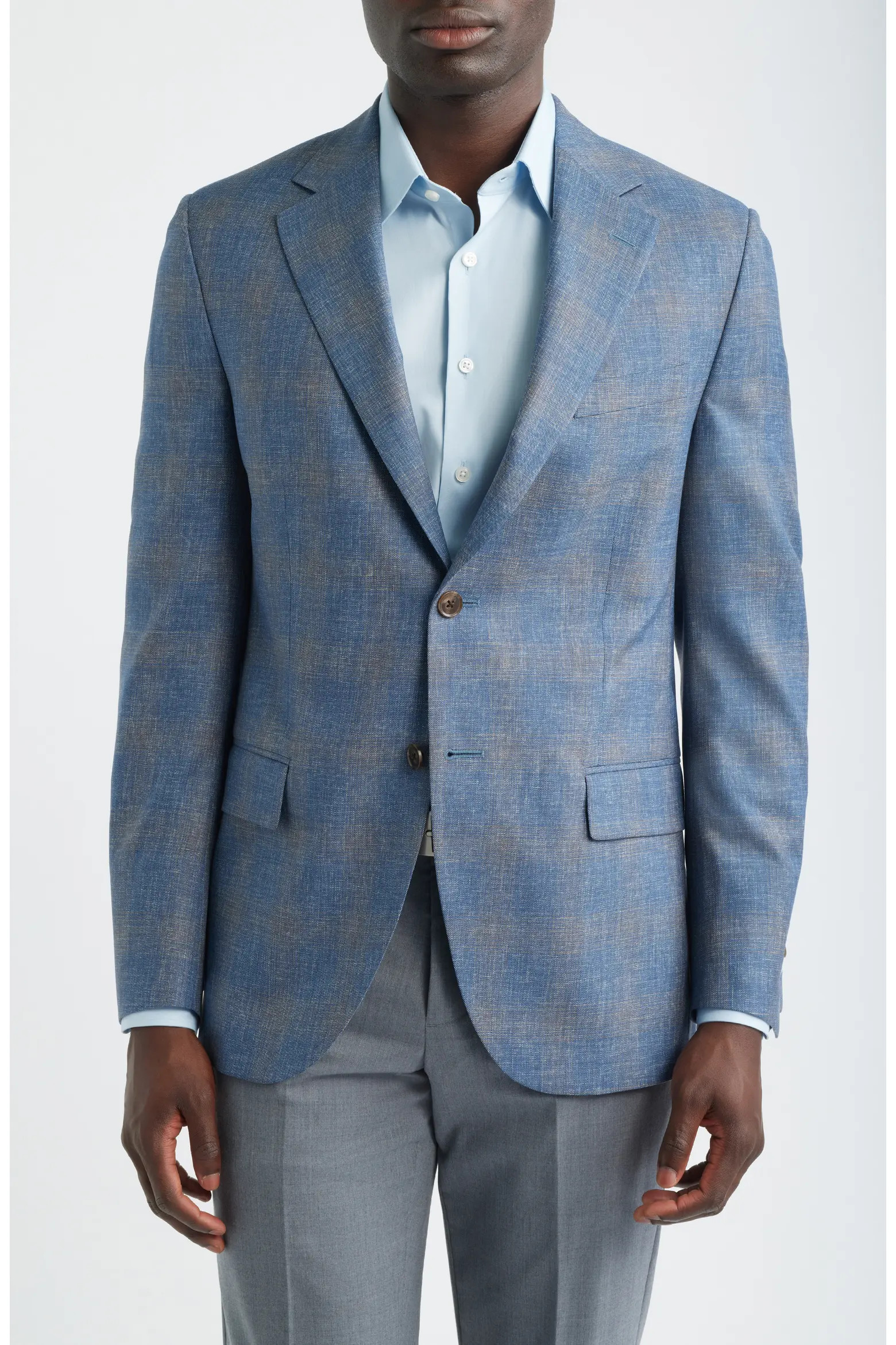 Hartford Classic Fit Blue Plaid Wool Sport Coat (Men) | Nordstrom | Nordstrom