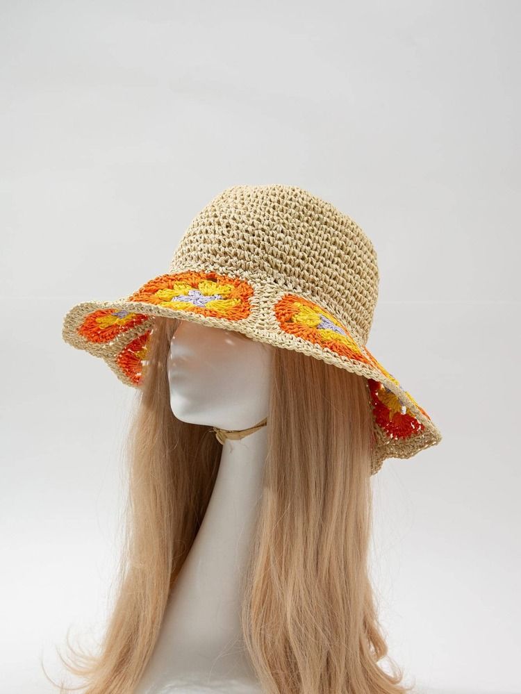 $10.00        
    $9.50
     
    SHEIN CLUB
              
      Floral Crochet Straw Hat
     ... | SHEIN