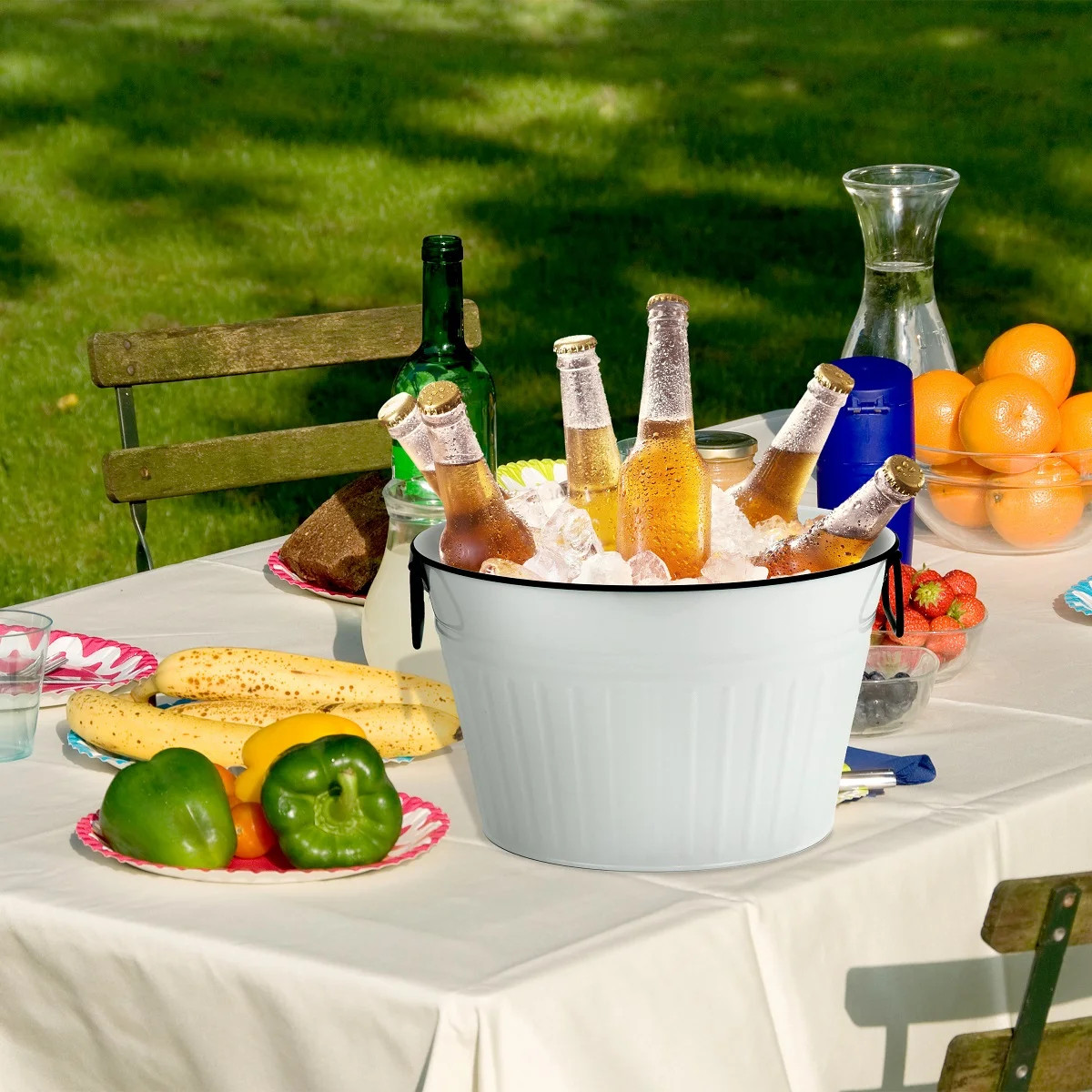 Home Trends White Round Tub,Dia 15" | Walmart (CA)