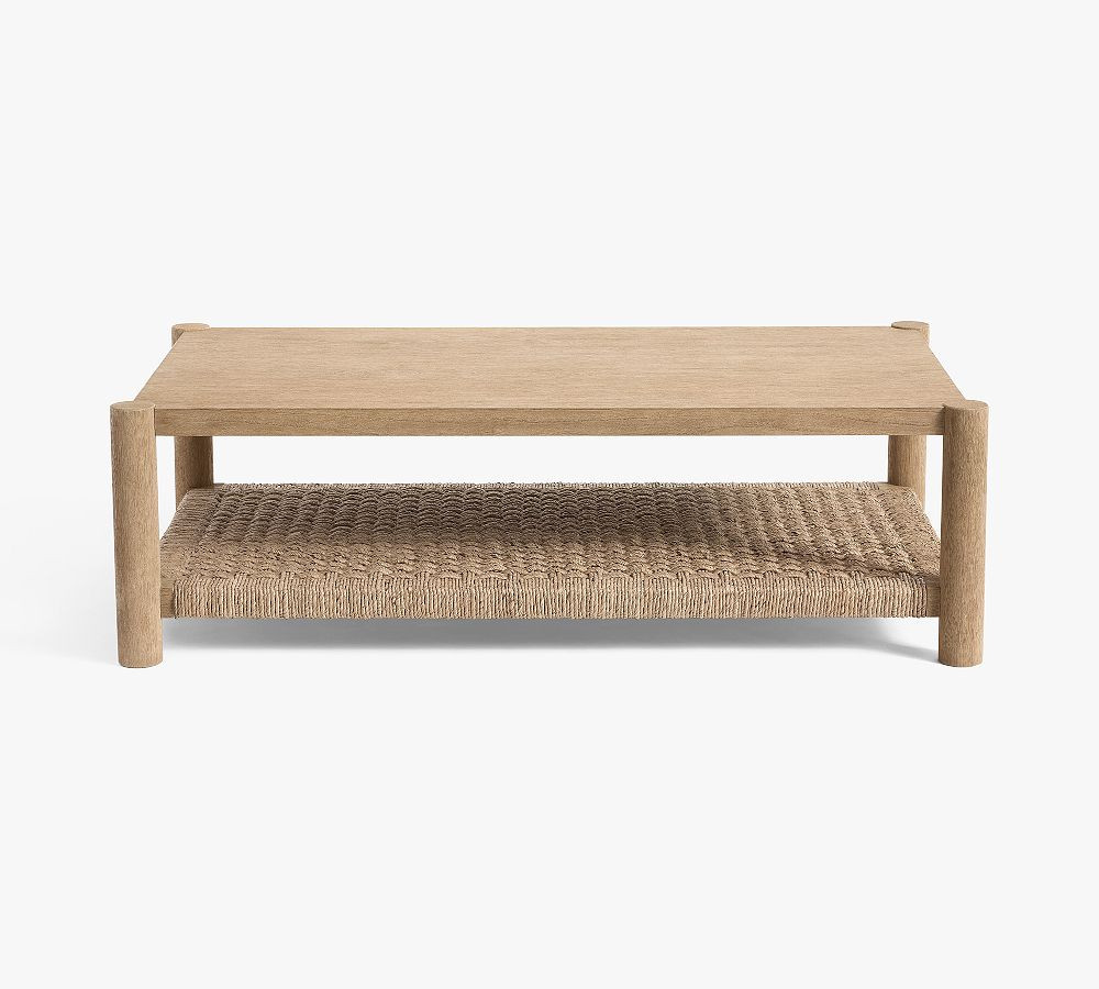 Bolinas Rectangular Woven Coffee Table (54") | Pottery Barn (US)