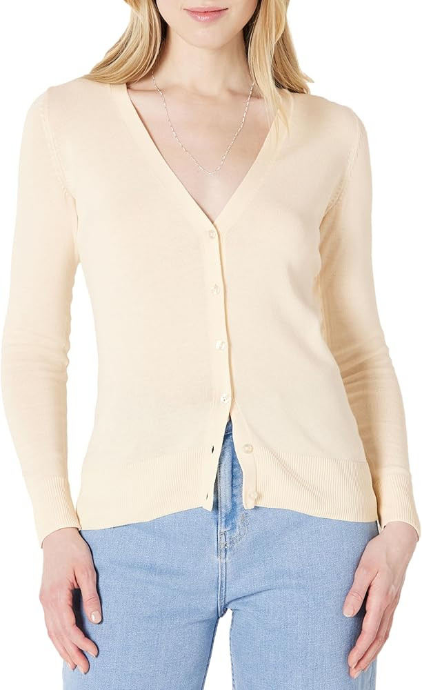 Amazon Essentials Women's Lightweight V-Neck Cardigan Sweater (Available in Plus Size) | Amazon (US)