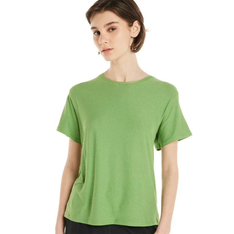 Athletic Works Women's ButterCore Tee with Short Sleeves, Sizes XS-XXXL | Walmart (US)