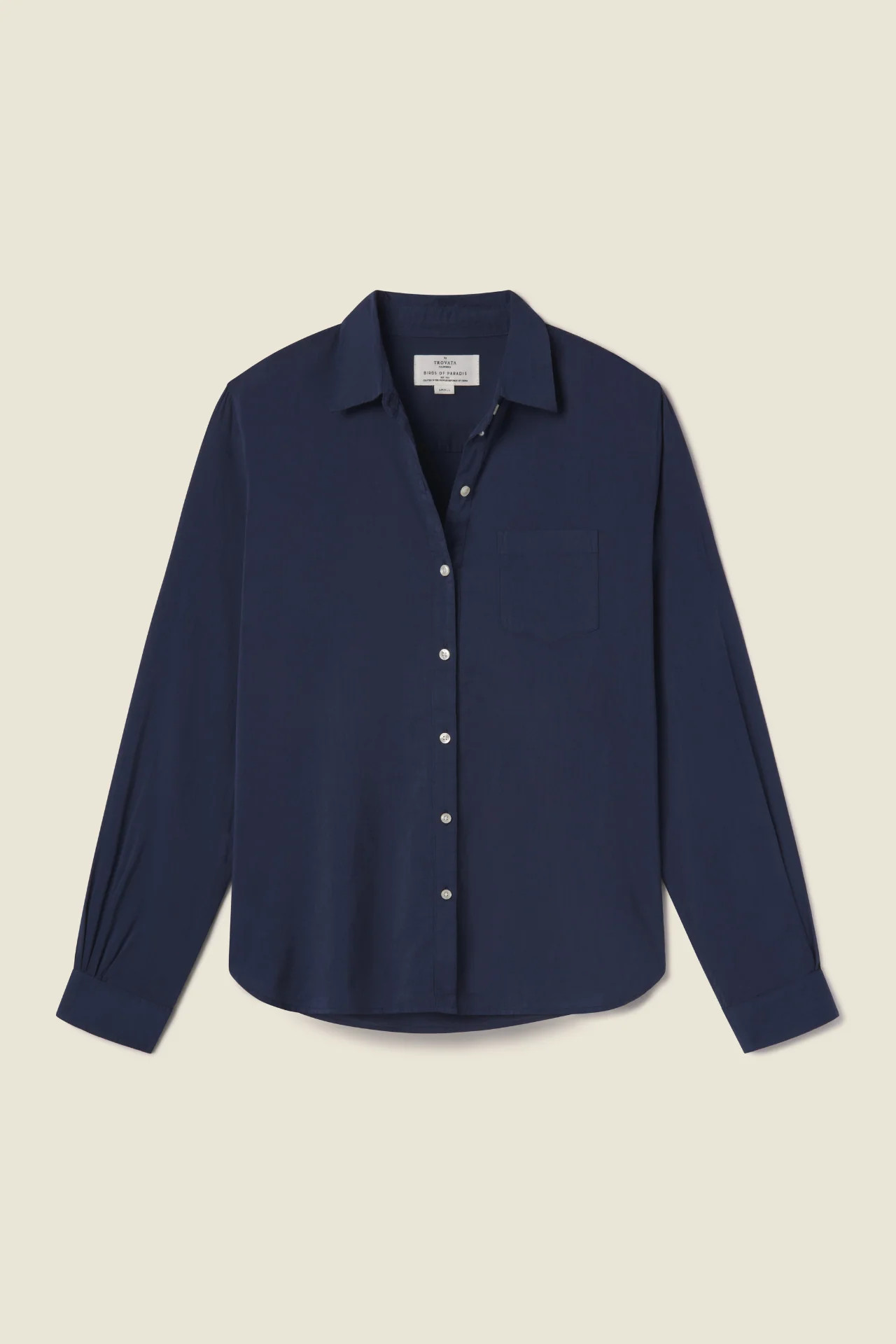Grace Classic Shirt Navy | TROVATA