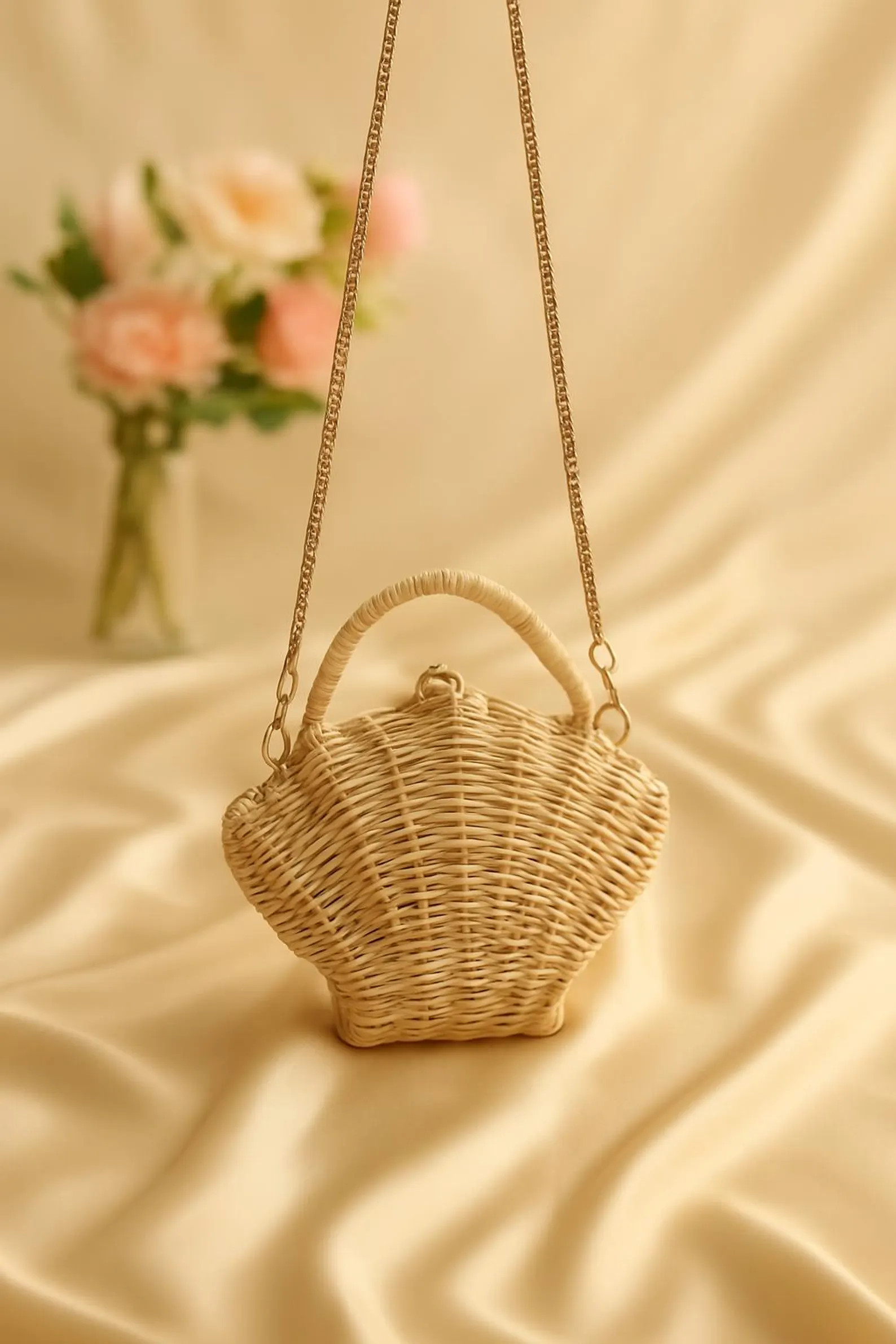 Coastal Shell Clutch – Straw Rattan Purse for Beach Wedding, Bridesmaid Gift & Summer Vacation | Etsy (US)