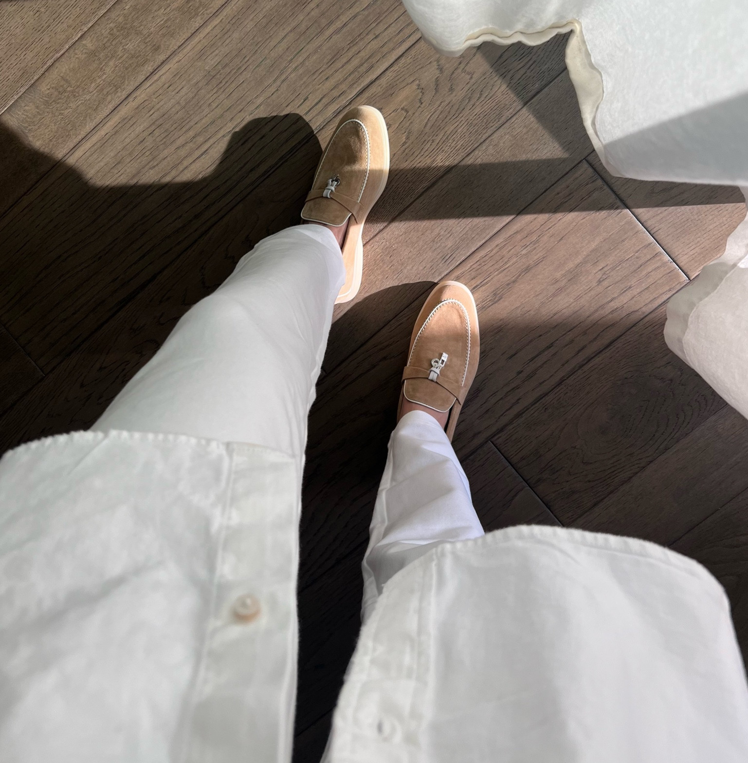 Fall loafers. Suede loafers. Designer #loafers #loro #fall #shoes