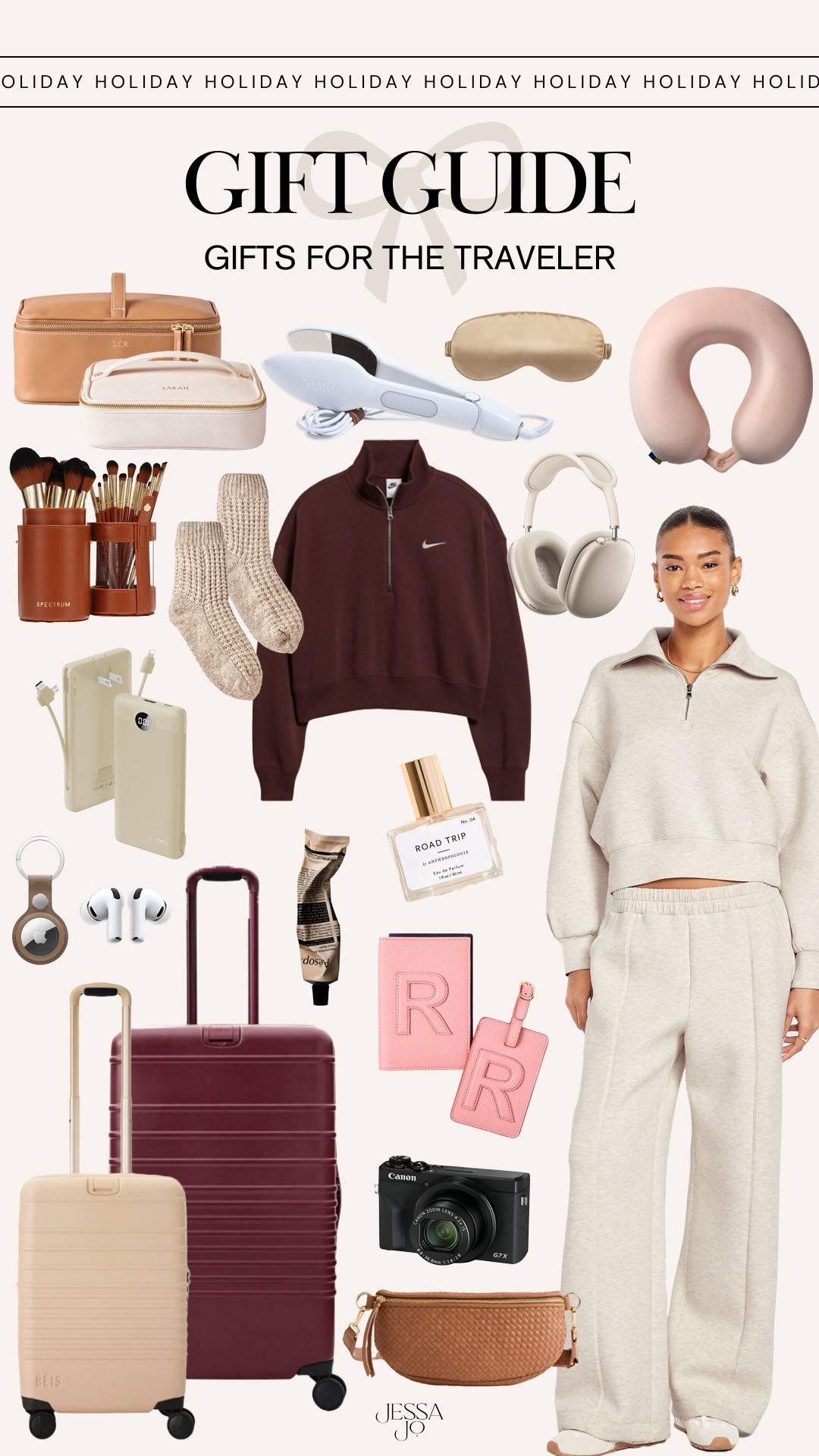 Holiday gift guide | Gifts for the traveler | Holiday gifts for the travel girl | Matching travel day set | Chic travel essentials | travel style Christmas gift ideas 

#LTKHoliday #LTKGiftGuide #LTKTravel