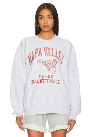 firstport Napa Valley Basketball Rugged Crewneck Sweatshirt in Ash from Revolve.com | Revolve Clothing (Global)
