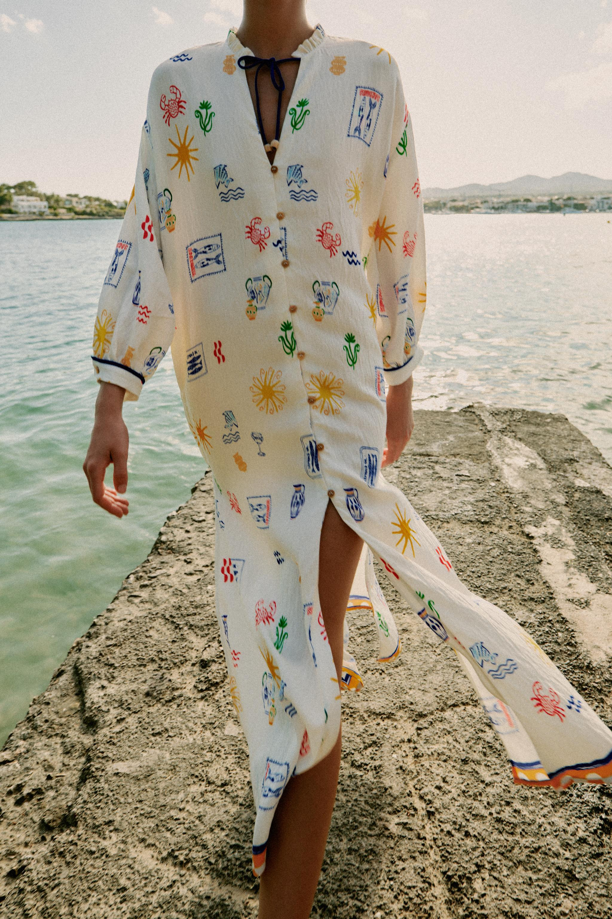LONG PRINTED DRESS | Zara US