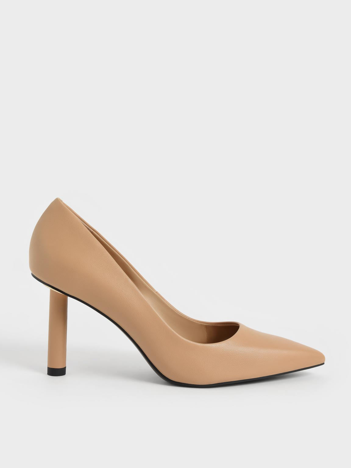 Cylindrical Heel Pumps
 - Sand | Charles & Keith UK