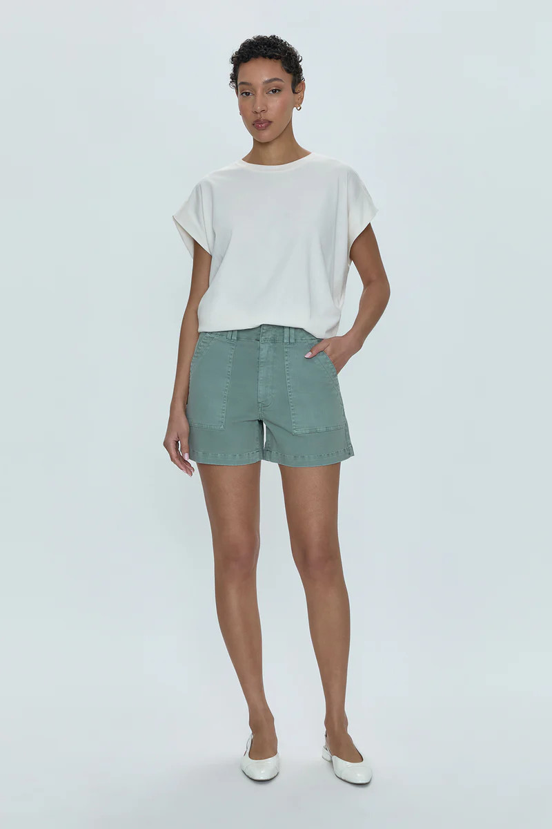 Marissa High Rise Utility Short - Bluff | Pistola Denim