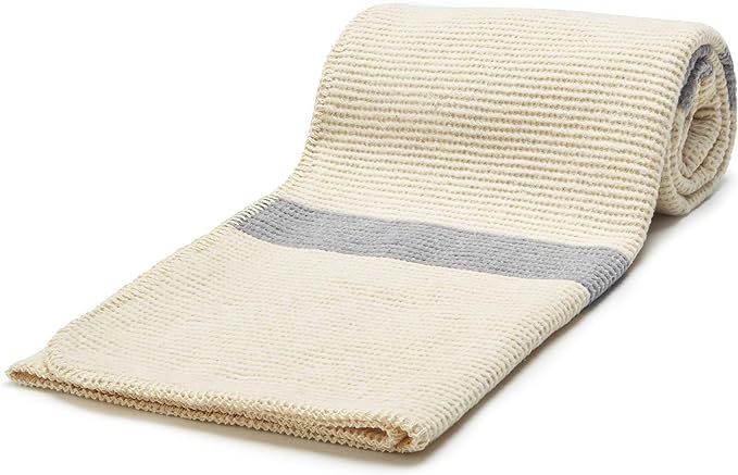 Arus Cotton Blend Soft Throw Blanket for Bed, Sofa, Couch Pearl Island 50x67 | Amazon (US)