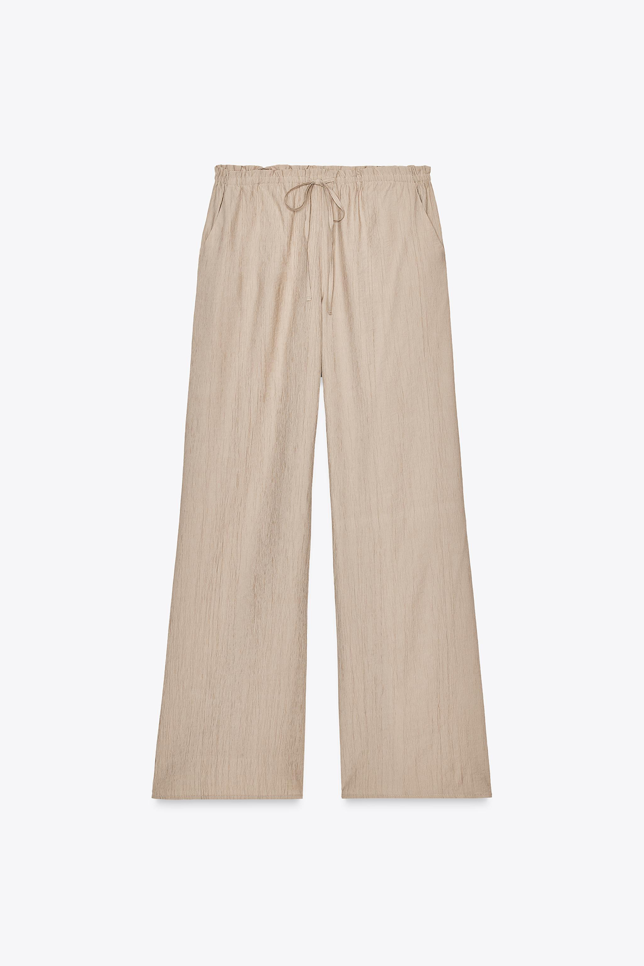 TEXTURED WEAVE PANTS | Zara US
