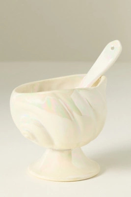 Sirena Stoneware Salt Cellar | Anthropologie (US)
