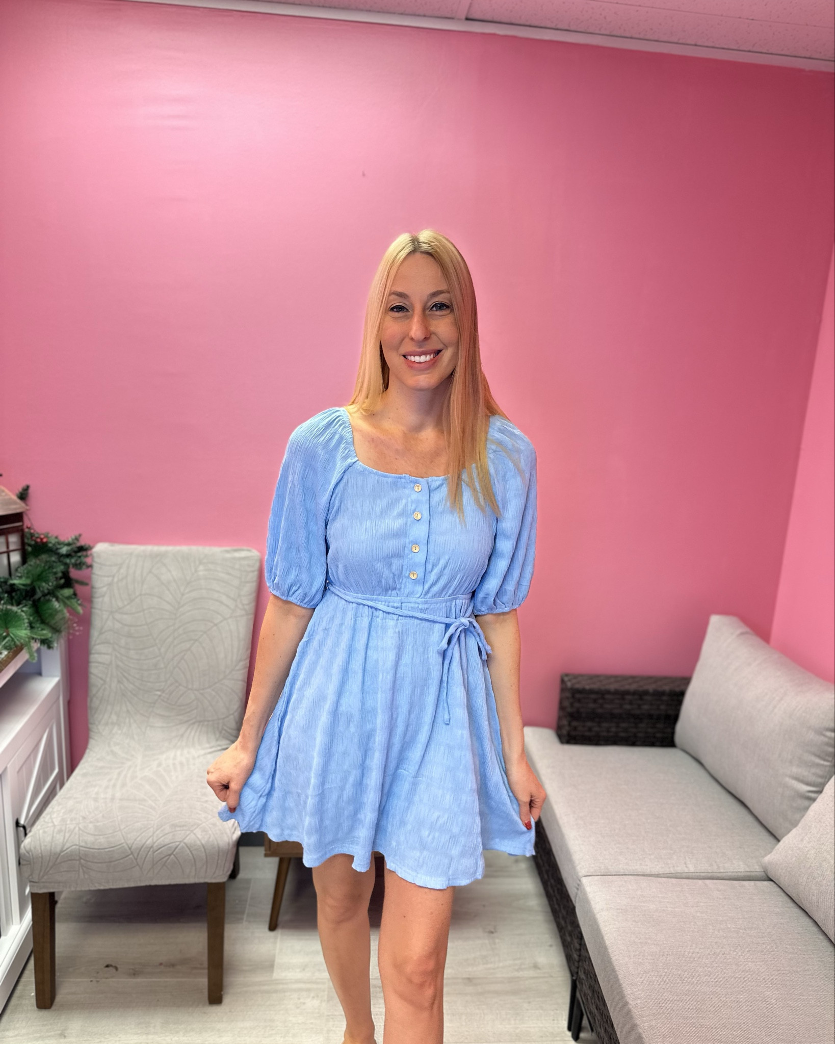 Baby blue spring go to dress 
💙 this dress is going to be my go to for any fun but casual outing this spring
💙it has great stretch to it and is super comfy
💙wearing small in it, fits true to size and I am 5’10”
💙 Amazon dress, Amazon under $50



#LTKFindsUnder100 #LTKFindsUnder50 #LTKTall