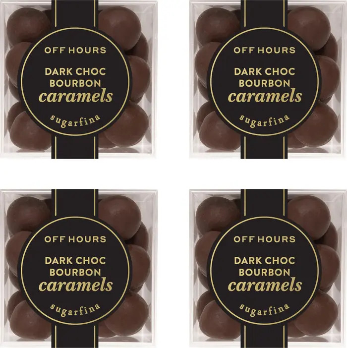 sugarfina Dark Chocolate Bourbon Caramels Set of 4 Candy Cubes | Nordstrom | Nordstrom
