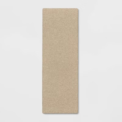 1'8"x5' Rectangle Indoor Floor Mat Tan - Threshold™: Kitchen Runner, Basket Weave, Flat Pile, P... | Target