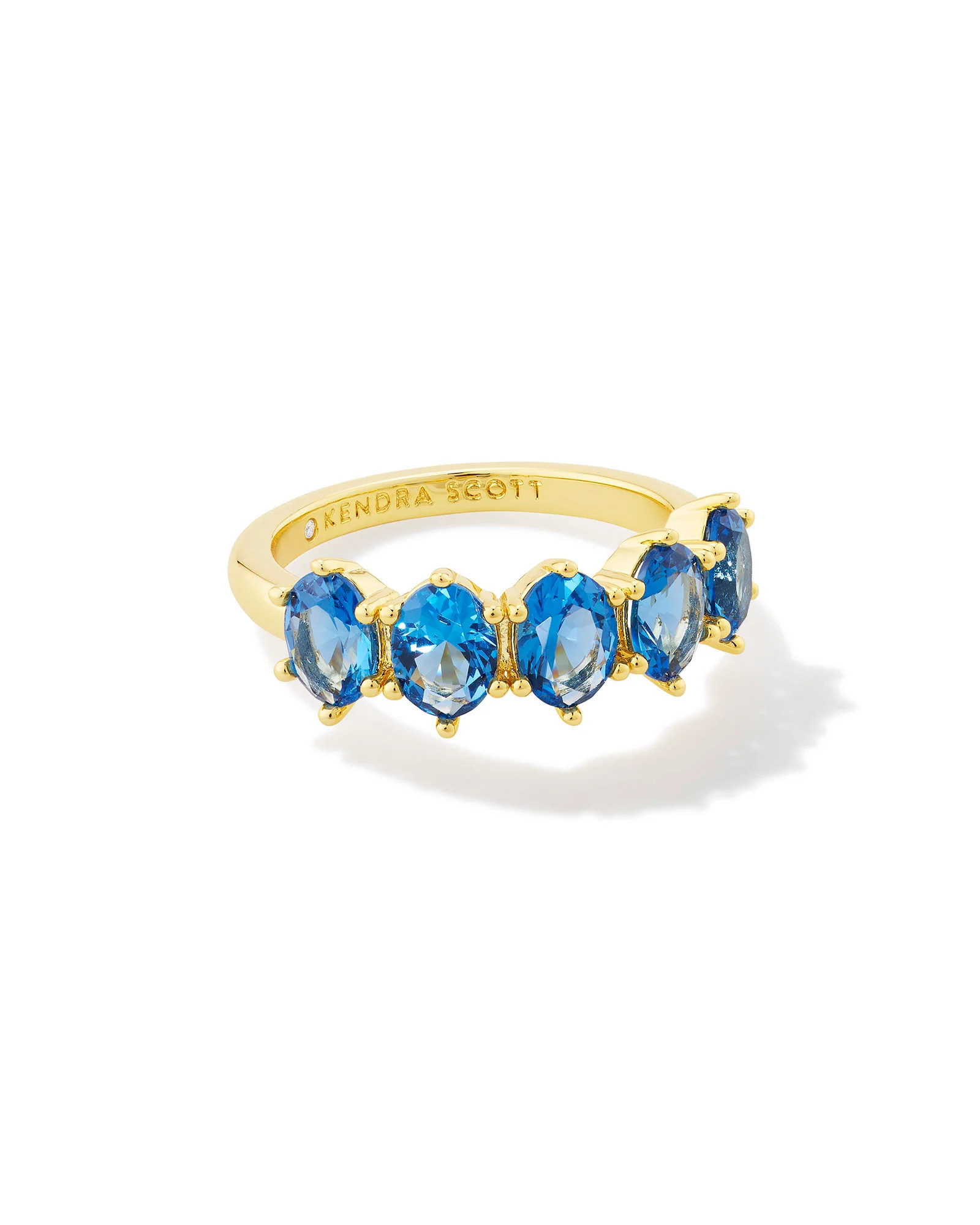 Cailin Gold Crystal Band Ring in Blue Violet Crystal | Kendra Scott | Kendra Scott