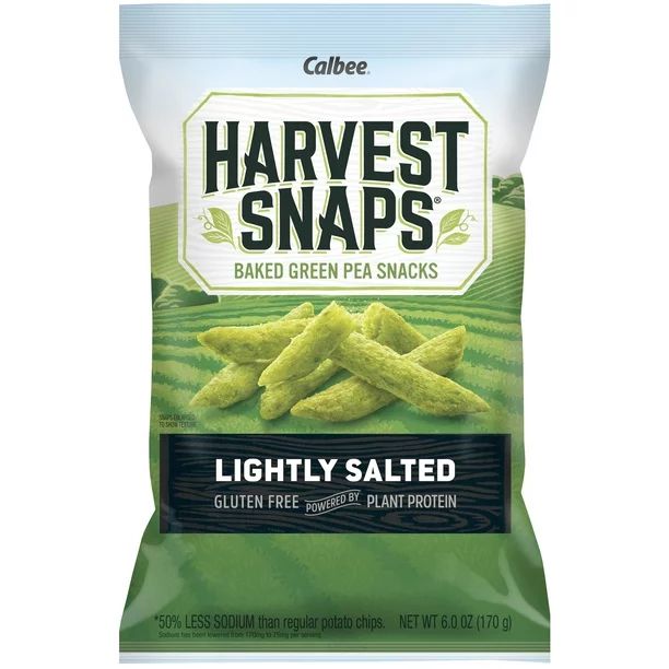 Harvest Snaps Lightly Salted, Baked Green Pea Snacks, 6 oz - Walmart.com | Walmart (US)