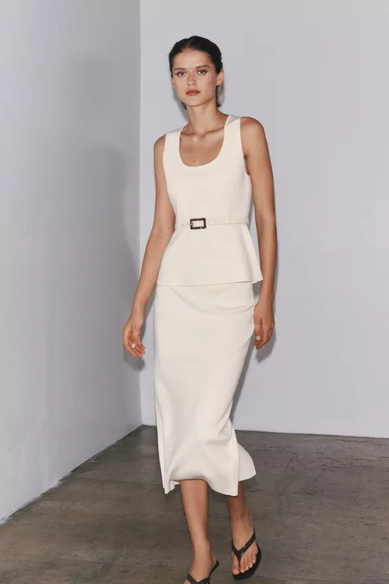 KNIT MIDI SKIRT | Zara US