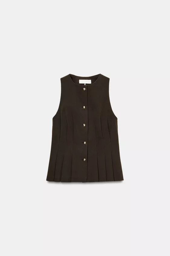 DARTED PEPLUM WAISTCOAT | Zara UK