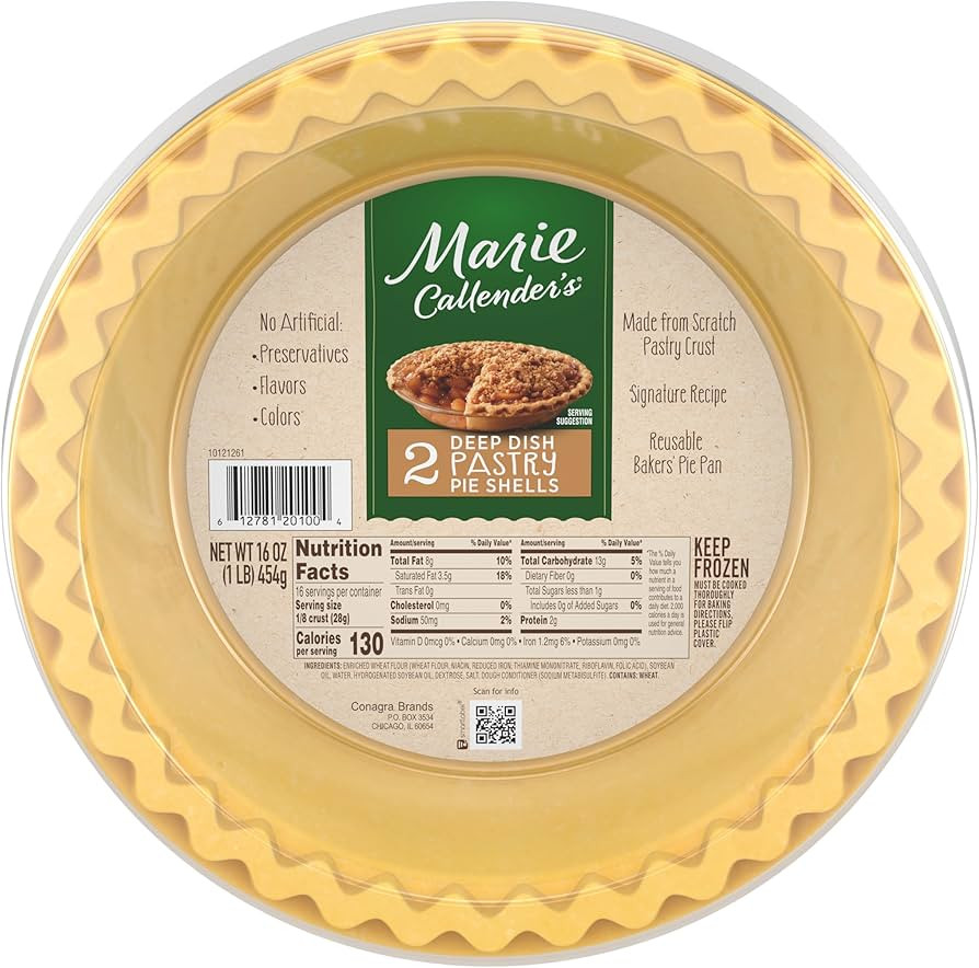 Marie Callenders Marie Callender's Frozen Pastry Pie Crusts, 16 OZ | Amazon (US)
