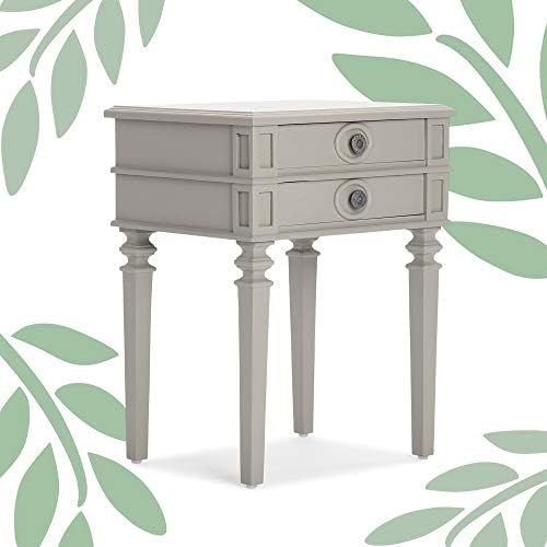 Finch Irving End Table Nightstand with Drawers Solid Wood Bedside or Living Room Storage Traditional | Amazon (US)