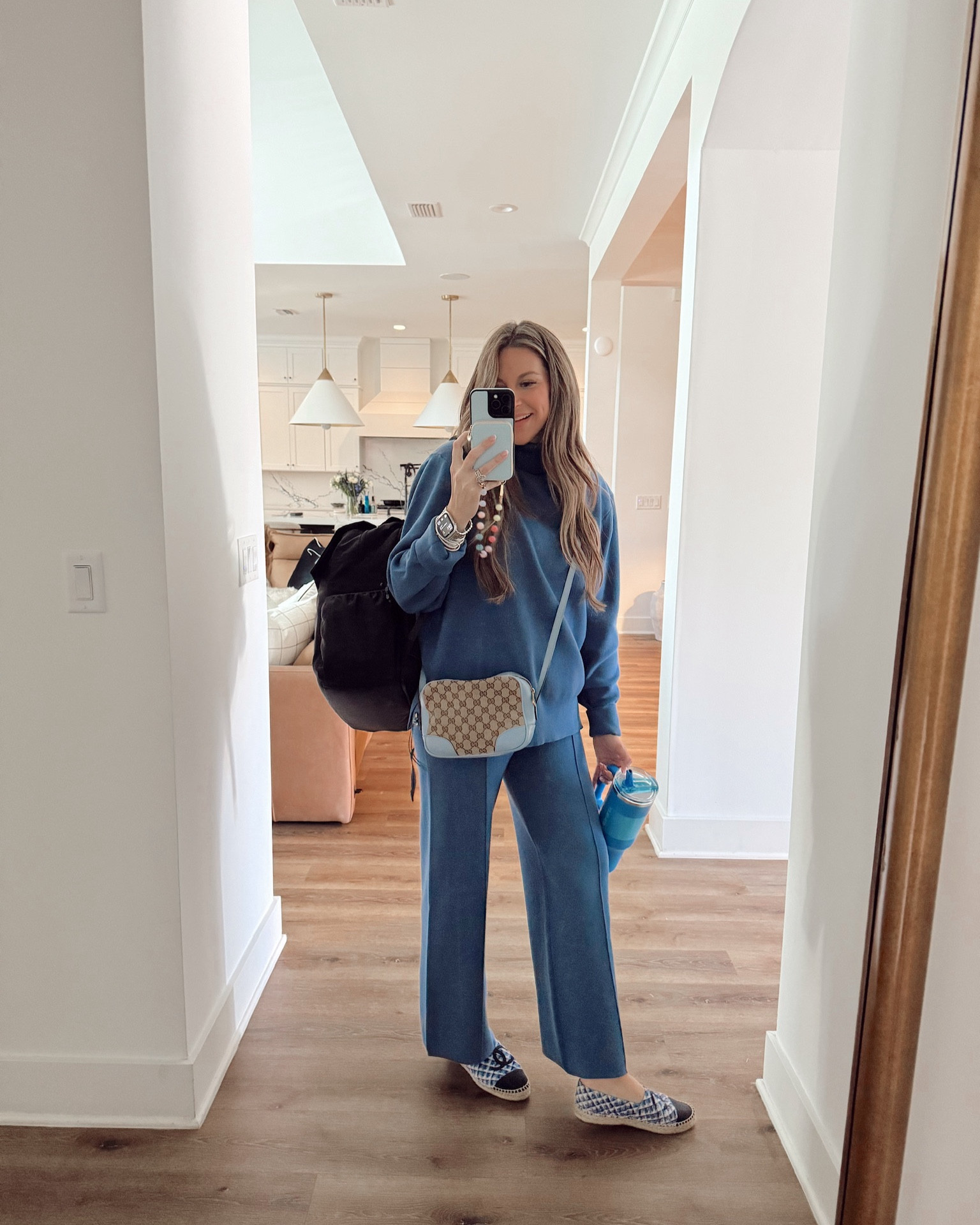 In a large 2 piece set for postpartum with beis ultimate diaper bag. 

#LTKFindsUnder50 #LTKBaby #LTKStyleTip